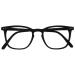 Opulize Bex Fern Glasses Large Large Large Designer Frame Feders hinges scratch -resistant black men M64-1 -2.50 Matt black -2.50 dioptries