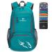 FENGDONG 35L Lightweight Foldable Waterproof Packable Travel Small Hiking Backpack Daypack for men women A3-green-upgrade