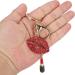 2Pcs Sparkling Lips & Lipstick Keychain Set - Red Bling Charm for Keys, Purse, Bags - Buy Online on SooperMarket.com