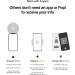 Popl XL NFC Smart Business Card Sticker | Share Contact Info & Social Media Instantly | iPhone & Android Compatible | NFC Tap & QR Scan | White - Buy Online on SooperMarket.com