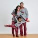 IFFEI Christmas Family Matching Pajamas Set | Xmas Letter Print Tops Plaid Pants Sleepwear | Women Men Kids Baby Pet | Grey/Truck - Buy Online on SooperMarket.com