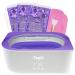 Teglu paraffin bath for hands and feet 4L paraffin wax bath paraffin bathroom set with accessories 1350g paraffin wax/glove/brush-200w white