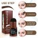 Eyebrow Stamp Shaping Kit with 10 Stencils & 2 Brushes - Long Lasting Brown Black Powder Makeup for Professional Results - Dark Brown Definer Set - Ideal Gift for Women - Buy Online on SooperMarket.com