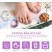 FRCOLOR 7 Pcs Nail Art Crystal Cup Crystal Dappen Dish Nail Powder Dish Nail Monomer Liquid Bowl Dappen Dish with Lid Dappen Dish for Nails Nail Cup Decorative Plate White Crystal Acrylic 5.5x5.5cmx7pcs Pinkx7pcs - Buy Online on SooperMarket.com