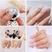3D Nail Charms 2 Boxes Multi-Shape Black White Aurora Bows Heart Nail Art Charms Nail Pearls Bowknot Stars Shell Nail Rhinestones Gems for Nail Art Decoration DIY Crafts (E) - Buy Online on SooperMarket.com