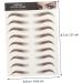 Mikinona 9 Sheets Waterproof Eyebrow Stickers Eyebrow Stickers Waterproof Brown False Eyebrows Cosmetics Hair 21x14.7cm Brown - Buy Online on SooperMarket.com
