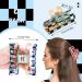 Whaline 6Pcs Colorful Checkered Hair Claw Clips - Y2K Rectangle Plaids Hair Jaw Clamp for Women and Girls - Non-Slip PVC Styling Accessories - Buy Online on SooperMarket.com