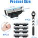 8Pcs Razor Blades Refills with 1 Handle Razors for Mach 3 Blades Replacement Blade with Double Lubrication Strip Compatible with Mach 3 Handles Shaving Manual Shaver Blade Men Father Boyfriend - Buy Online on SooperMarket.com