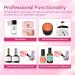 Modelones Poly Nail Gel Kit 8 Colors with 48W LED Nail Lamp - Professional Starter Manicure Kit with Complete Poly Nail Art Tools - Nail Extension Gel Set with Rhinestone, Glitters, Sequins - Perfect Gift for Women - Buy Online on SooperMarket.com