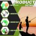 120 Pcs LED Night Fishing Rod Bait Alarm and Indicator Set - Dual Ring Bite Alarm, Glow Fishing Light, Portable Accessories - Green and Red Light - Buy Online on SooperMarket.com