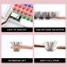 Colored Lash Clusters DIY Eyelash Extensions - 72 C/D Curl Individual Lashes in Brown, Blue, Purple, Green, Red - Thin Band DIT at Home - Volume Mix Color-D 16mm - Buy Online on SooperMarket.com