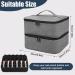 Movstriker Nail Polish Organiser Bag Double Layer Nail Varnish Storage Holds 30 Bottles and A Nail Lamp Traveling Nail Polish Storage Case Portable Nail Lipstick Beauty Tools Box(Grey) - Buy Online on SooperMarket.com