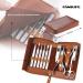 FAMILIFE Professional 11-in-1 Manicure Set with Brown Leather Travel Case - Stainless Steel Nail Clippers & Pedicure Tools Kit for Men - Luxury Grooming Gift - Buy Online on SooperMarket.com