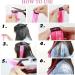 12 PCS Pink Hair Extensions Clip in 22Inch Pink Hair Extensions Colorful Straight Extensions Hair Highlights Accessories for Kid Girls Women Party Hair Decor 12pcs-Pink - Buy Online on SooperMarket.com