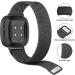 YILED Metal Bands for Fitbit Sense/Versa 3 - Stainless Steel Mesh Wristband with Magnet Lock (Small, Black) - Buy Online on SooperMarket.com