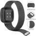 YILED Stainless Steel Mesh Band for Fitbit Versa 3/Sense - Large Black - Buy Online on SooperMarket.com