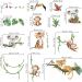Decalmile Jungle Animal Tree Branch Wall Decals - Safari Animals Wall Stickers for Baby Nursery and Kids Bedroom Decor - Buy Online on SooperMarket.com
