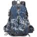 FENGDONG 40L Waterproof Lightweight Hiking Camping Travel Backpack Blue - Unisex - Buy Online on SooperMarket.com