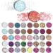 40 Colors Glitter Eyeshadow Palette + Glitter Glue | Sparkly Eye Makeup Kit for Women - Buy Online on SooperMarket.com