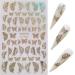 NAIL ANGEL 8-Sheet Laser Gold & Silver Butterfly Nail Art Sticker Set - Nail Art Decoration 10238 - Buy Online on SooperMarket.com
