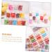 Healeved 36 Boxes Nail Art Accessories Resin Charms Slices Polymer Clay Spacer Beads 3D Slice Fruits Phone Shell Charms Resin Making Charms Nail Art Slices Manual Decorations Soft Pottery 14.2X8.8X2.5CMx3pcs Assorted Colorx3pcs - Buy Online on SooperMarket.com