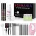 Brown Color Kit 2 IN 1  PERMANIA Lash & Brow Color Kit 10 Mins Fast Coloring for Eyebrows and Eyelashes for Hair Color Developers(Brown)