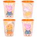 Palleon Peppa cups for children - set of 4 drinking cups made of BPA-free plastic - 260 ml capacity