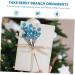 Zerodeko 6pcs Berry Bunch Cuttings Artificial Red Berry Stems Green Decor Wedding Decorations Artificial Berry Twig Stem Holly Berries for Crafts Ornament Plastic Christmas Plant Blue 30x10cm - Buy Online on SooperMarket.com