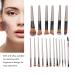 Premium 18-Piece Makeup Brush Set - Soft Powder Cosmetic Applicators for Eyeshadow Blush & Eyelashes | International Shipping Available - Buy Online on SooperMarket.com