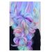 Jumbo Braiding Hair Fiber Mix 3pcs - Rainbow Colors Extensions - Kanekalon Synthetic Hair - 24 Inch - Blue-Light Purple-Pink - Soft & Healthy - Buy Online on SooperMarket.com