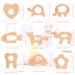 Shop Baby Wooden Pouring Ring Toys - 9 Natural Wood Teething Rings for Babies | Safe DIY Handmade Baby Toys - Buy Online on SooperMarket.com