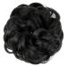 JJStar Large Black Hair Part with Rubber Band - Perfect for Updos Messy Buns & Ponytails | Hair Extensions for Women & Girls - Buy Online on SooperMarket.com