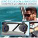Pyle Waterproof Marine Wakeboard Tower Speakers - 4 Inch Dual Subwoofer Set - 300W Max Power - Built-in LED Lights - Black (PLMRLEWB46B) - Buy Online on SooperMarket.com