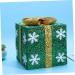 Cabilock Box Shop Decoration Decorative Wall Basket Showcase Adornment Christmas Bag Green 15.00X15.00X15.00CM - Buy Online on SooperMarket.com