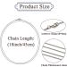 Forise 1.2mm Silver Plated Snake Necklace Chains - 24 Pcs, 18 Inch for Jewelry Making - Buy Online on SooperMarket.com