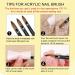 Saviland 3pcs Acrylic Nail Brushes & 2pcs Dappen Dish Set - Professional Nail Art Tools - Buy Online on SooperMarket.com