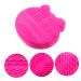 NOLITOY 2-in-1 Makeup Brush Holder & Scrubber - Silicone Cleaner Pad for Brushes - Portable Storage Rack - 11x10cm Rosy - International Shipping Available - Buy Online on SooperMarket.com