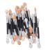 Mikinona 24pcs Eyeshadow Brush Kit Brush Eyeshadow Makeup Eyeshadow Brush Eye Shadow Stick Sponge Set Miss 7cm Colorful