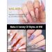 Kalolary Nail Mold Acrylic Nail Forms 100Pcs T Curve Shape + 10 Pink Nail Tip Clips - Buy Online on SooperMarket.com