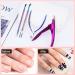 Melodysusie 4-in-1 Acrylic Nail Clippers Set - Stainless Steel Nail Tip Cutter, Cuticle Trimmer & More | Rainbow Purple Nail Art Kit - Buy Online on SooperMarket.com