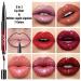 7Pcs Pink Red Glitter Matte Lip Liner and Liquid Lipstick Set Kit - Long Lasting Metallic Shades for Women - Buy Online on SooperMarket.com