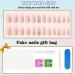 Leuhiove Glitter Gradient Pink Ballerina Press on Nails - Luxurious Crystal Gem Design for Women and Girls - Buy Online on SooperMarket.com