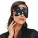 Haskirky Light Blocking Eye Mask - Adjustable for Men and Women | Perfect for Business Trips, Yoga, Meditation, Office Deep Sleep | Rainbow Stars Design - Buy Online on SooperMarket.com