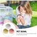 Balacoo Hamster Feeding Bowls- 3Pcs Pet Water Dispenser Ceramic Animal Dishes Food and Water Water Bowl for Mouse Dog (Random Color) - Buy Online on SooperMarket.com