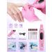 Professional Acrylic Nail Kit for Beginners - 42 Colors, Glitter Powder, Monomer Liquid, Drill, UV Light & Bag Case - Buy Online on SooperMarket.com