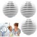 Kirdume Laundry Balls | Laundry Scrubbing Balls | Spherical Vane Lint Catcher Reusable Eco-friendly Laundry Scrubbing Balls Anti Static Ball For Reducing Drying Time And Wrinkles White - Buy Online on SooperMarket.com