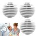 Laundry Balls For Dryer - Hair Remover For Laundry - Spherical Vane Eco-friendly Hair Catcher Balls Anti-tangling Reusable Washing Ball For Enhancing Your Machine Cleaning Power White