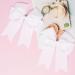 2 Pack 6 inch Bow Hair Clips Large Hair Bow Hair Barrette Clips for Women Girls White Hair Bow for Women - Buy Online on SooperMarket.com