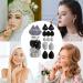 Virtcooy Makeup Puff Beauty Makeup Sponge Set | Portable Sponge Facial Makeup Tools Blender Sponges for Powder Foundation Black - Buy Online on SooperMarket.com