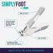 TRIM Simply Foot Toenail Clippers - Quality Steel Blades, Enlarged Opening, Catcher Base - Easy to Use Foot Care Tool for Men and Women (White) - Buy Online on SooperMarket.com